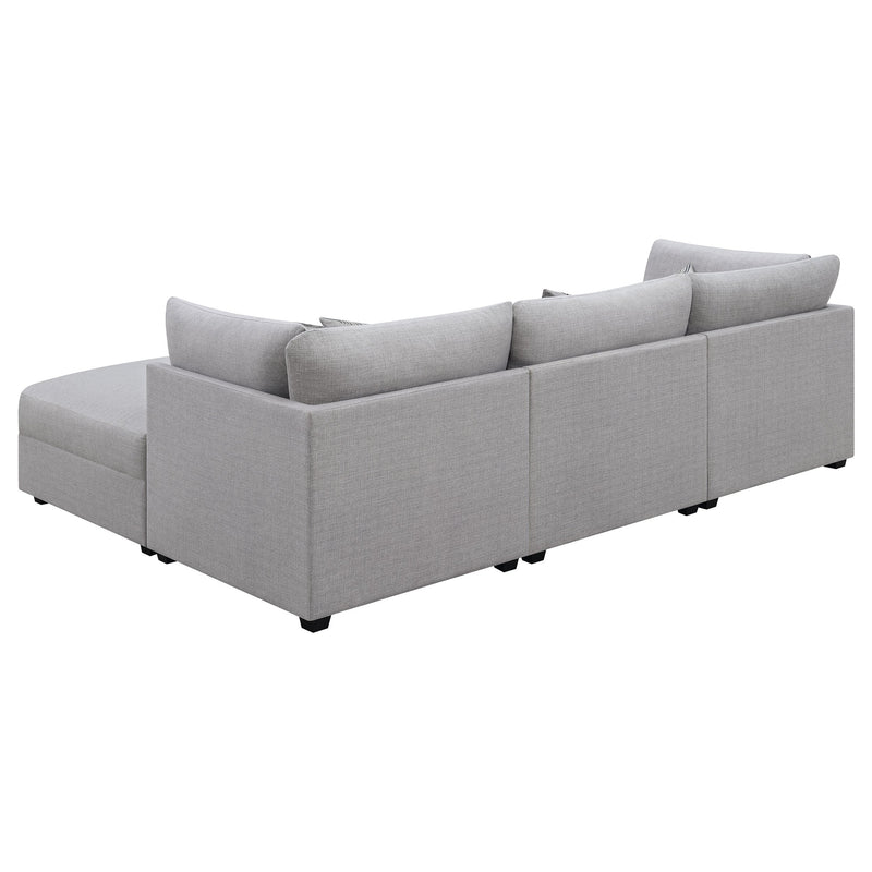 Cambria  Upholstered Modular Sectional Sofa Grey