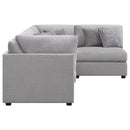 Cambria  Upholstered Modular Sectional Sofa Grey