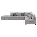 Cambria  Upholstered Modular Sectional Sofa Grey