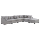 Cambria  Upholstered Modular Sectional Sofa Grey