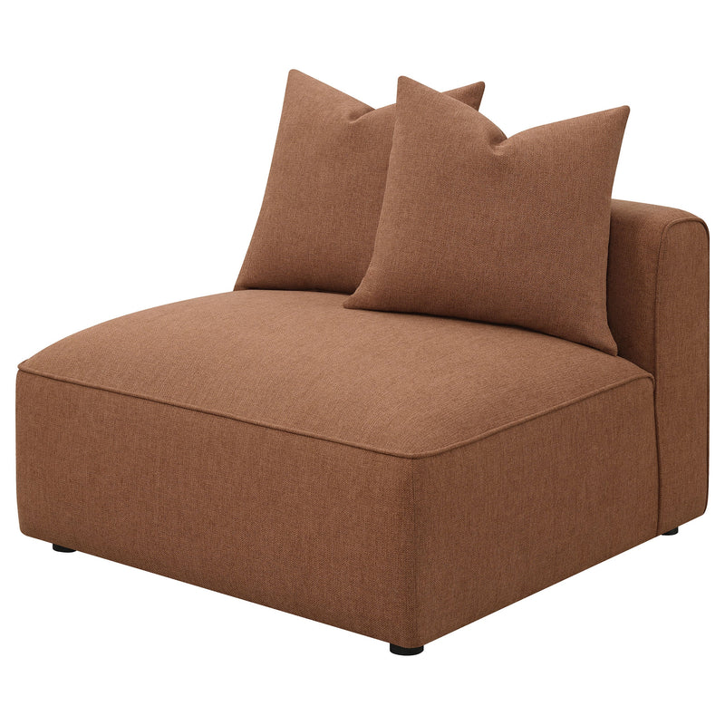 Jennifer Upholstered Armless Chair Grey