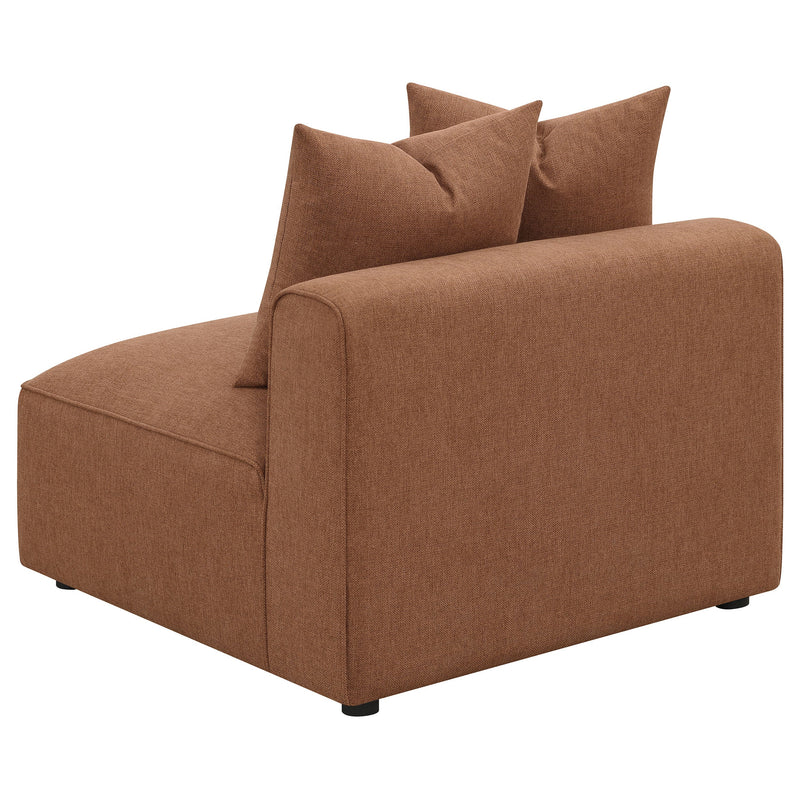 Jennifer Upholstered Armless Chair Grey