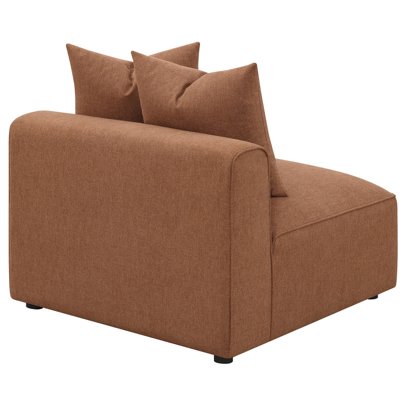 Jennifer Upholstered Armless Chair Grey