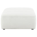 Sunny Square Upholstered Ottoman Dark Charcoal