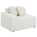 Freddie Upholstered Corner Chair Pearl