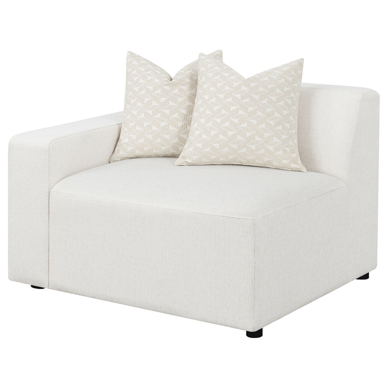 Freddie Upholstered Corner Chair Pearl