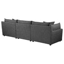 Sasha  Upholstered Sofa Barely Black
