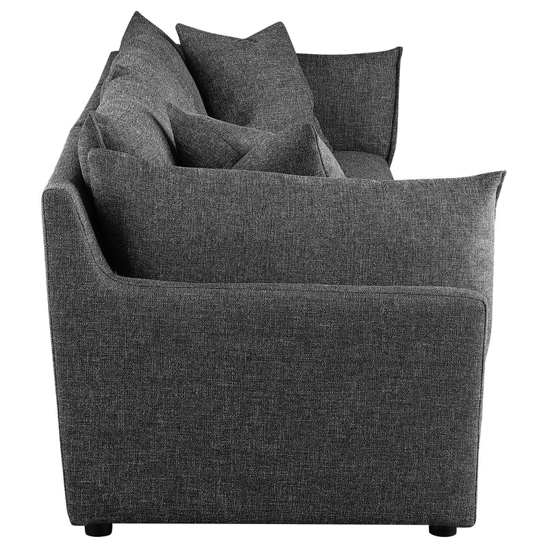 Sasha  Upholstered Sofa Barely Black