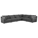 Sasha  Upholstered Modular Sectional Barely Black