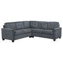 Georgina  Upholstered Sectional Sofa Steel Beige