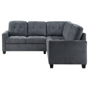 Georgina  Upholstered Sectional Sofa Steel Beige