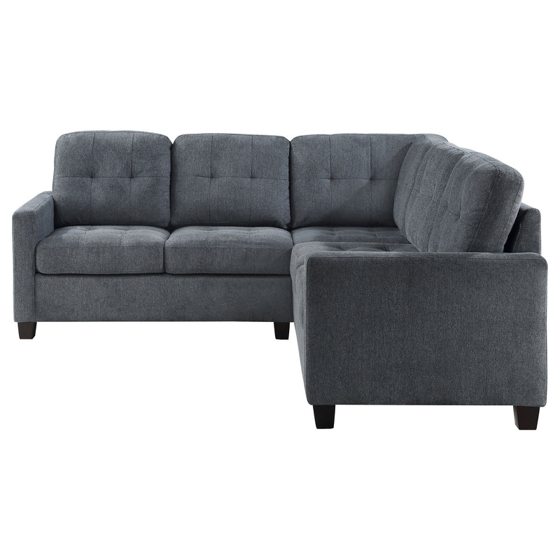 Georgina  Upholstered Sectional Sofa Steel Beige