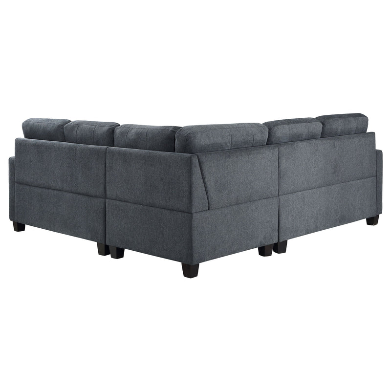 Georgina  Upholstered Sectional Sofa Steel Beige