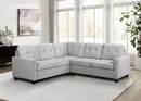 Georgina  Upholstered Sectional Sofa Steel Beige
