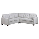 Georgina  Upholstered Sectional Sofa Steel Beige