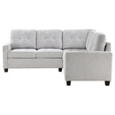 Georgina  Upholstered Sectional Sofa Steel Beige