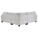 Georgina  Upholstered Sectional Sofa Steel Beige