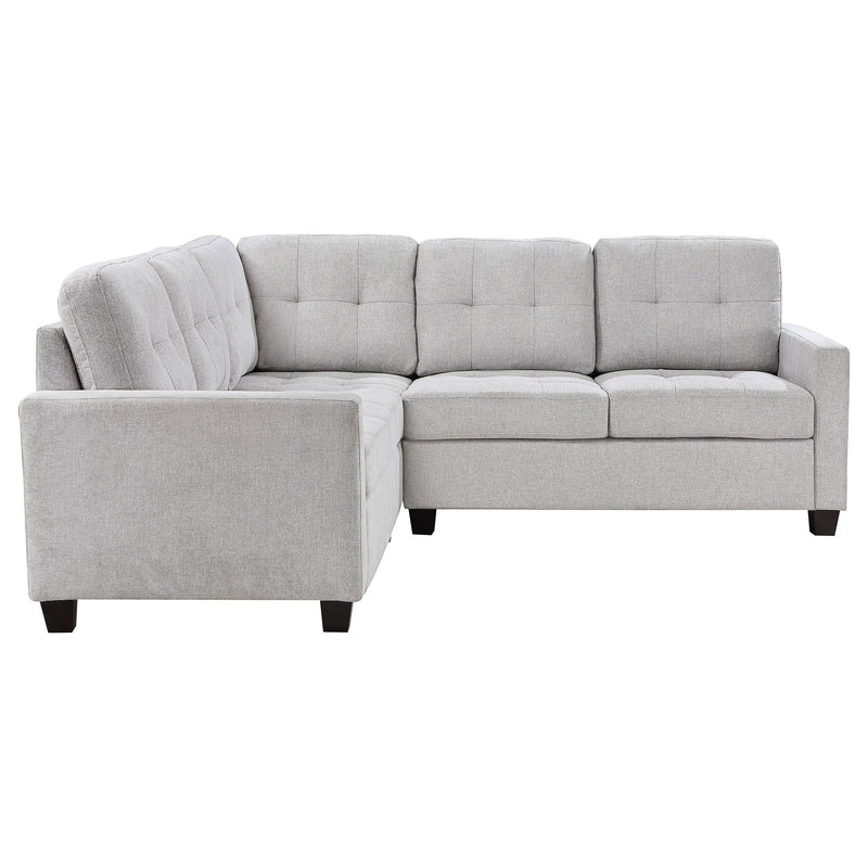 Georgina  Upholstered Sectional Sofa Steel Beige