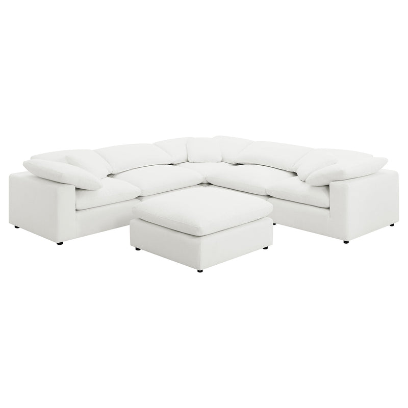 Raleigh  Boucle Upholstered Modular Sectional Grey