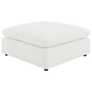 Raleigh Boucle Upholstered Ottoman Grey