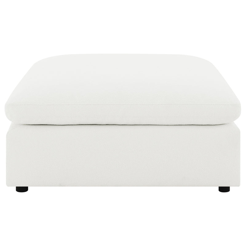 Raleigh Boucle Upholstered Ottoman Grey