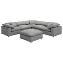 Raleigh  Boucle Upholstered Modular Sectional Grey