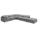 Raleigh  Boucle Upholstered Modular Sectional Grey