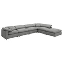 Raleigh  Boucle Upholstered Modular Sectional Grey