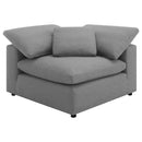 Raleigh  Boucle Upholstered Modular Sectional Grey