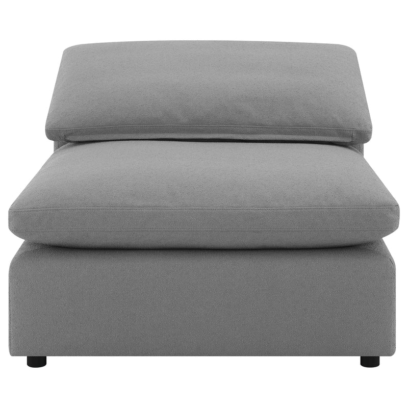 Raleigh Boucle Upholstered Armless Chair Ivory