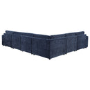 Atlantic Upholstered Modular Sectional Sofa Blue