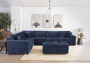 Atlantic Upholstered Modular Sectional Sofa Blue