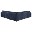 Atlantic Upholstered Modular Sectional Sofa Blue