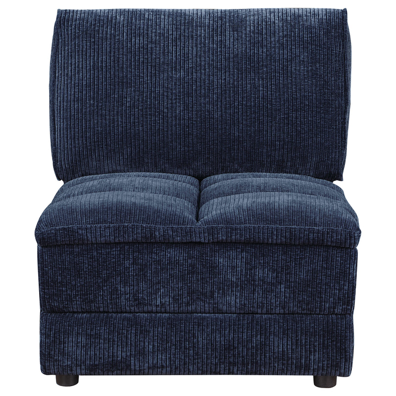 Atlantic 6-piece Upholstered Modular Sectional Sofa Blue