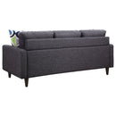 Watsonville  Upholstered Track Arm Sofa Set Grey