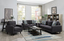 Watsonville  Upholstered Track Arm Sofa Set Grey