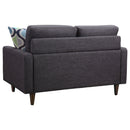 Watsonville  Upholstered Track Arm Sofa Set Grey