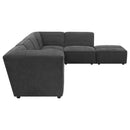 Sunny  Upholstered Modular Sectional Sofa Charcoal