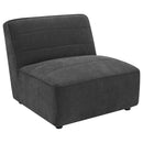 Sunny  Upholstered Modular Sectional Sofa Charcoal