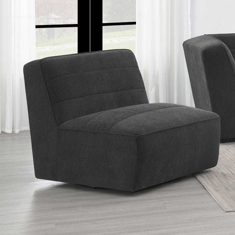 Sunny Upholstered Armless Chair Natural