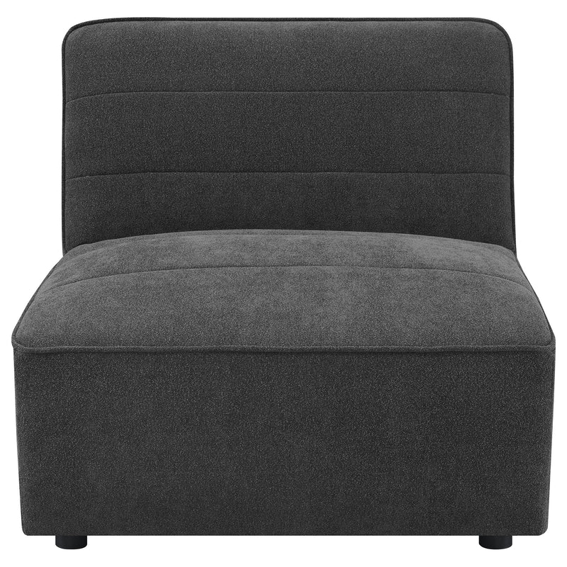 Sunny Upholstered Armless Chair Natural