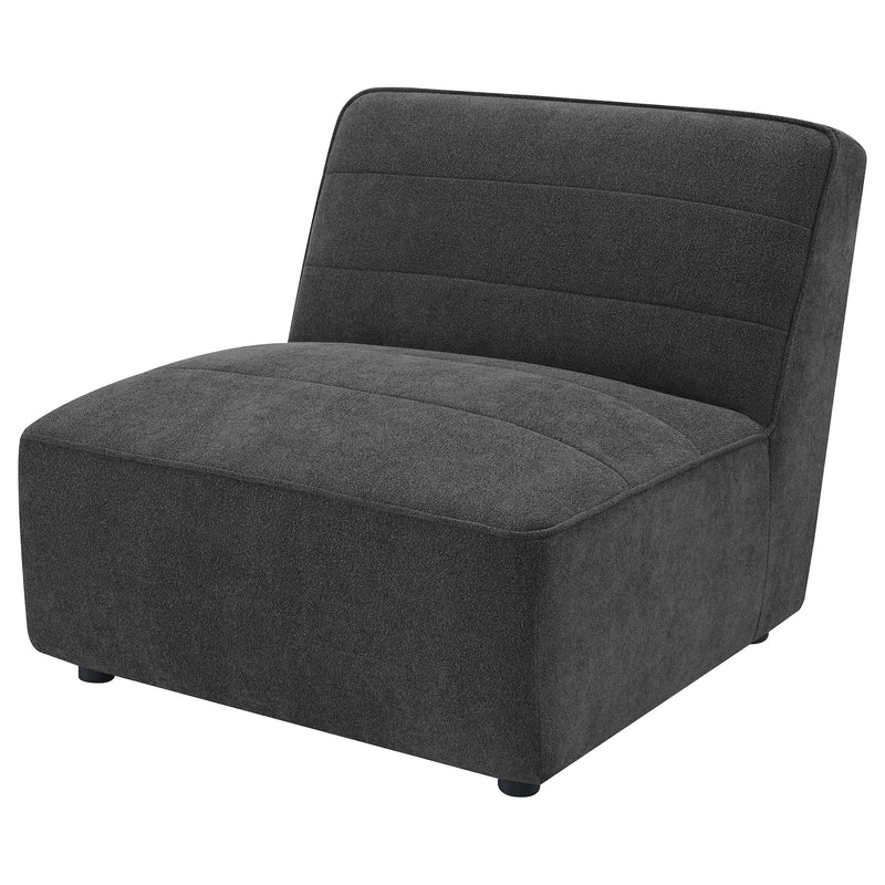 Sunny Upholstered Armless Chair Natural