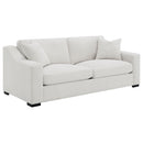 Ashlyn  Upholstered Track Arm Sofa Set Sand