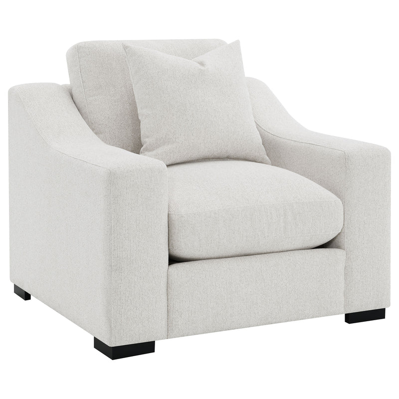 Ashlyn  Upholstered Track Arm Sofa Set Sand