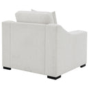 Ashlyn  Upholstered Track Arm Sofa Set Sand