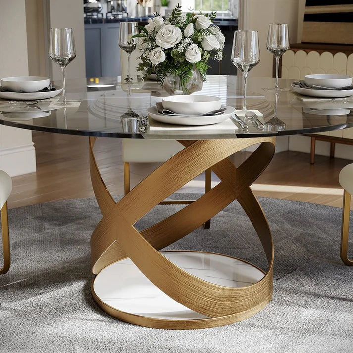 Sami 51" Modern Glass Table