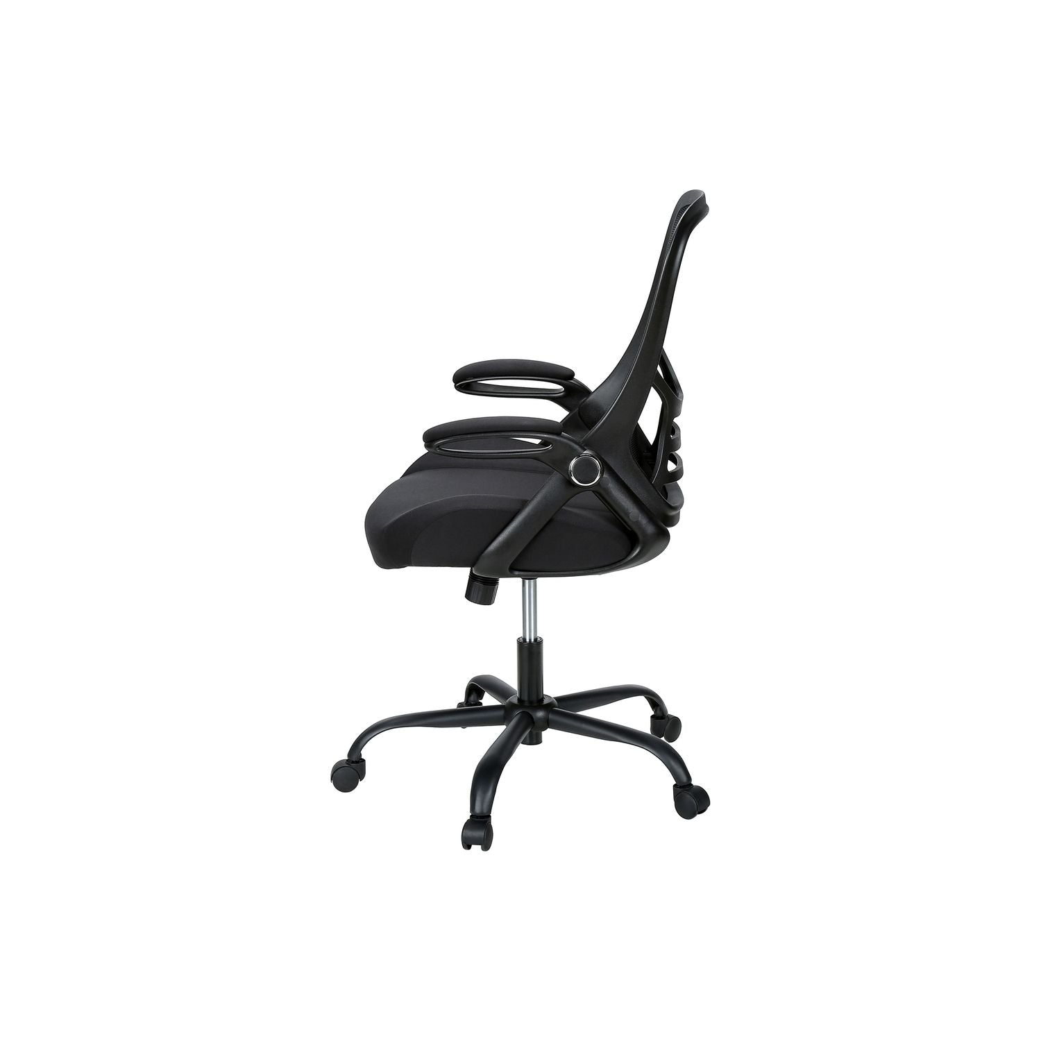 Office Chair With Adjustable Height For Workspaces - Black