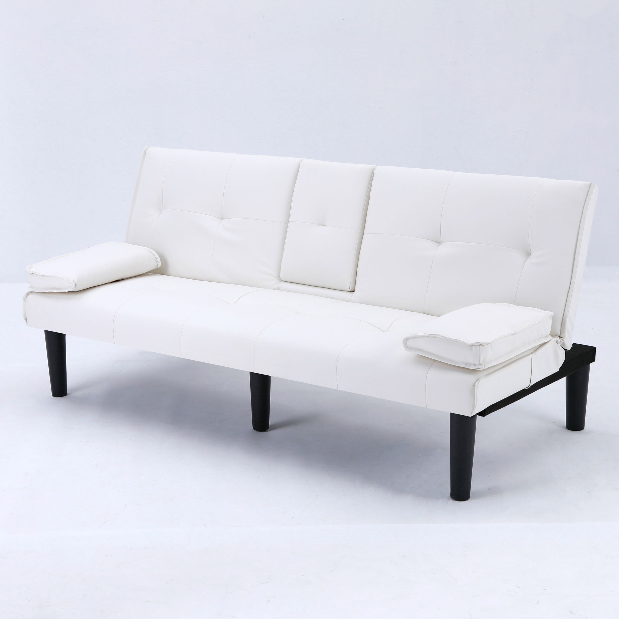 Sofa Bed With Foldable Design And Cup Holder