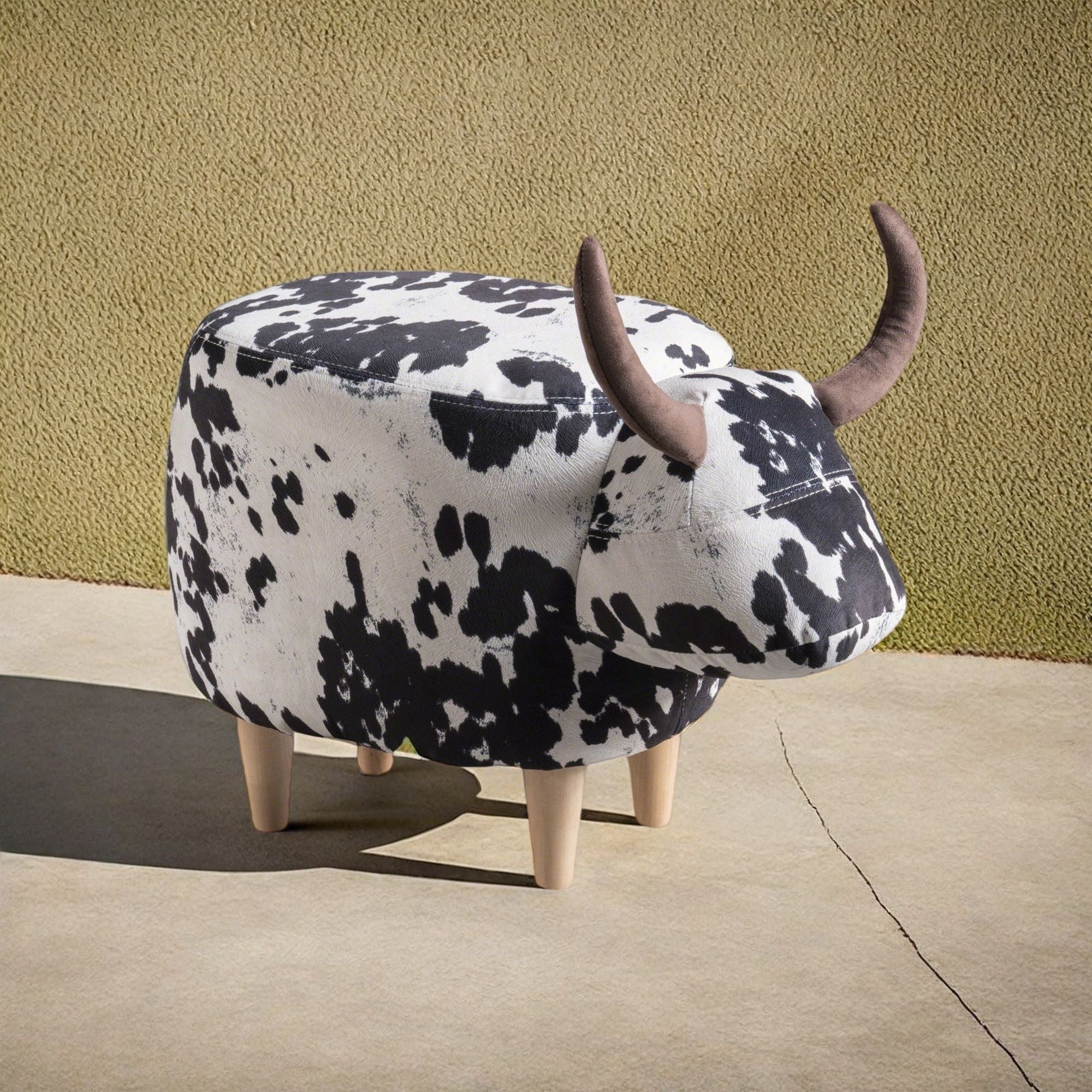Cow Shaped Ottoman Footstool