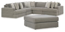 Avaliyah 3-Piece Sectional with Ottoman
